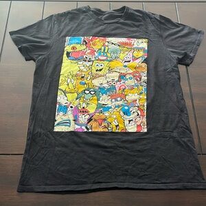 Nickelodeon Men’s Tee-Shit Size Medium Sponge Bob Ren and Stimpy Rugrats